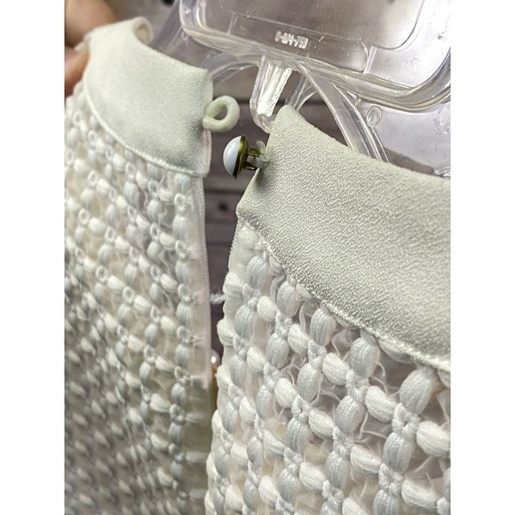 Aryeh Short Sleeve Spring/Summer Shirt Dress Size Small Pearls Onyx details - Picture 6 of 15